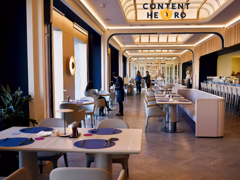 Wnętrze hotelu premium – realizacja reklamy hotelu Content Hero